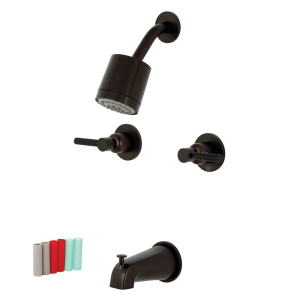 Tub and Shower Faucet, Oil Rubbed Bronze, Wall Mount